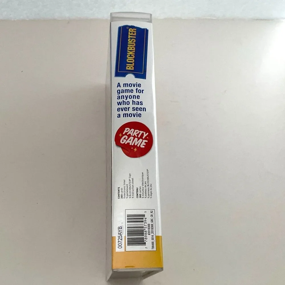 Blockbuster Party Game Movie Trivia Board Game Night‎ VHS Case Cards Buzzer 2018